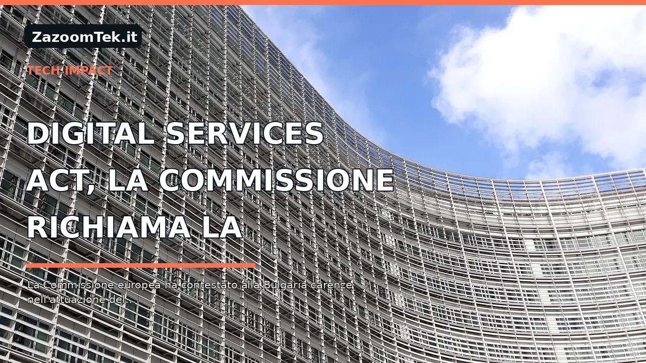 Digital Services Act, la Commissione richiama la Bulgaria: perché i controlli sulle piattaforme contano